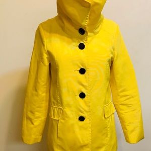 Bright Yellow Shawl Neck Jacket